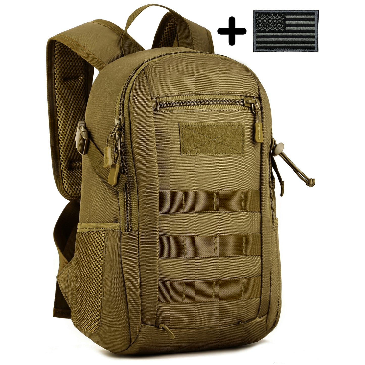 Mens Backpacks for Travel,Laptop Backpacks 20L Nylon Waterproof Lightweight Travel Backpack Carry on for Mens and Women Brown