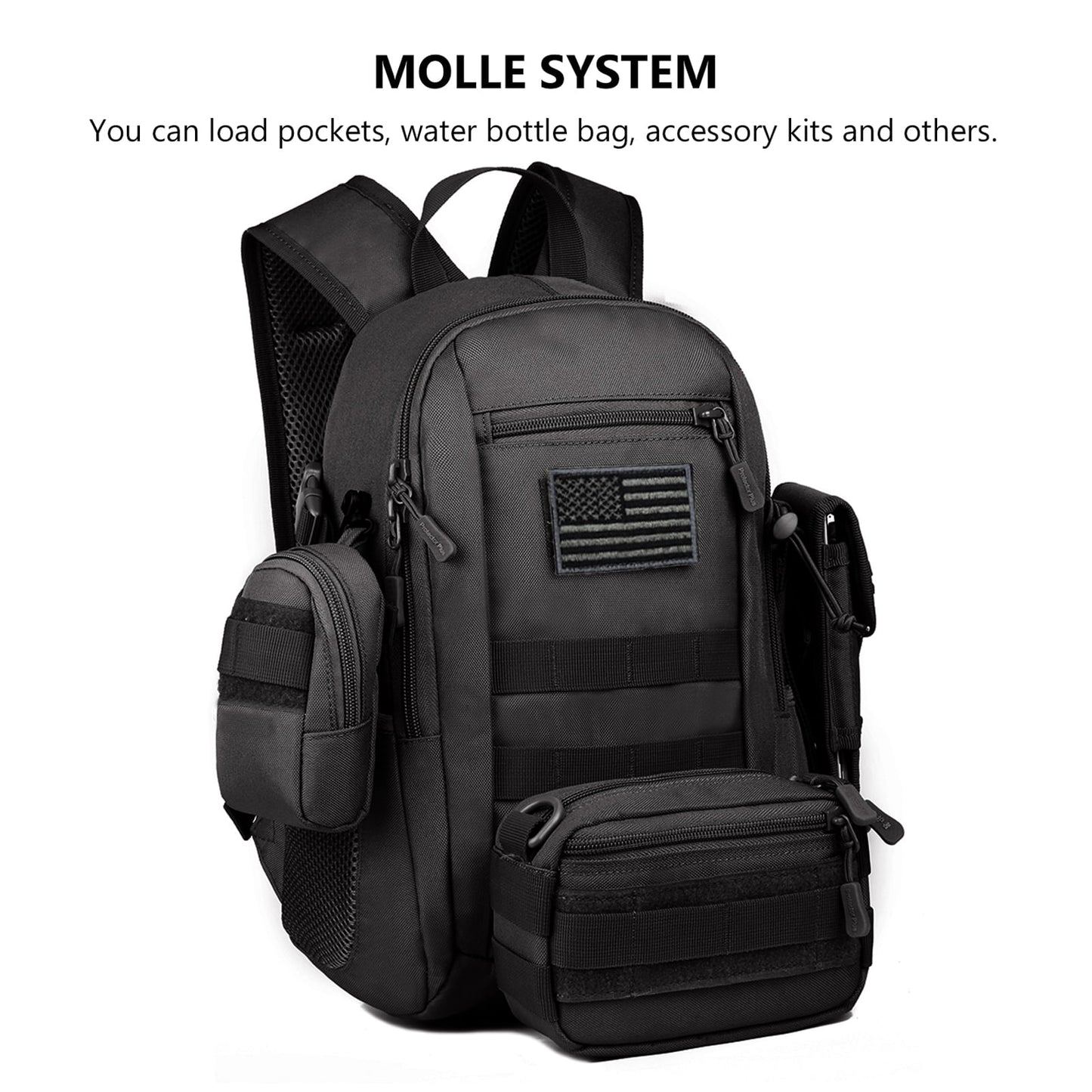 Mens Backpacks for Travel,Laptop Backpacks 20L Nylon Waterproof Lightweight Travel Backpack Carry on for Mens and Women Brown