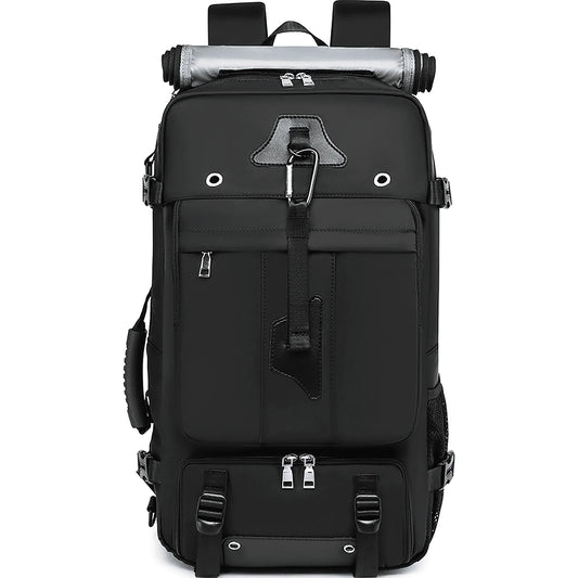 Travel Backpack 50L New Premium - Unisex Extra Large Laptop Backpack for Hiking, Climbing & Business Trips, Waterproof, Black