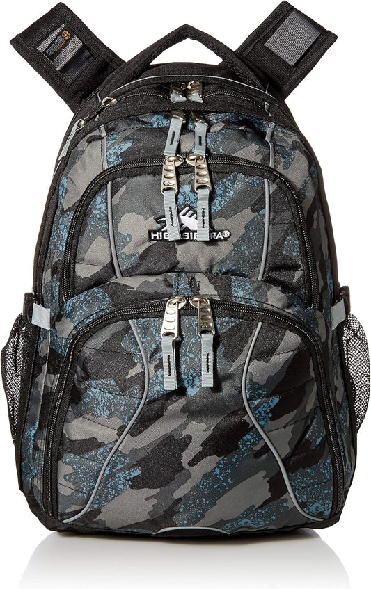 Budder High Sierra Swerve Laptop Backpack, Graffiti/Black/Ash, One Size