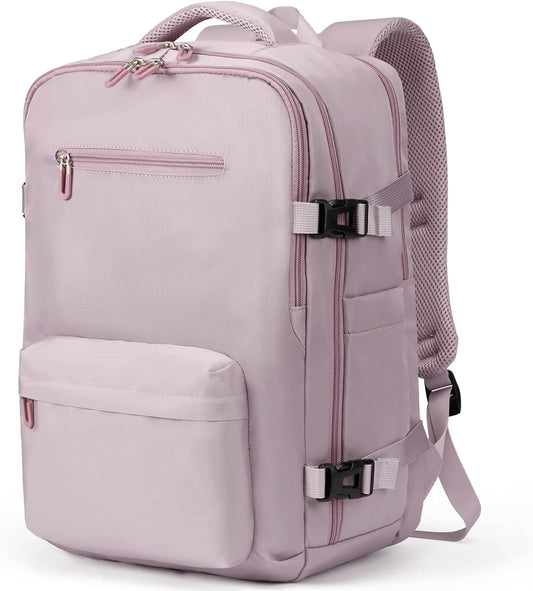 Budder Travel Laptops Backpack for Women Men, Casual Work Bag 17inch High School College Backpack Airline Approved Backpack for Hiking Business