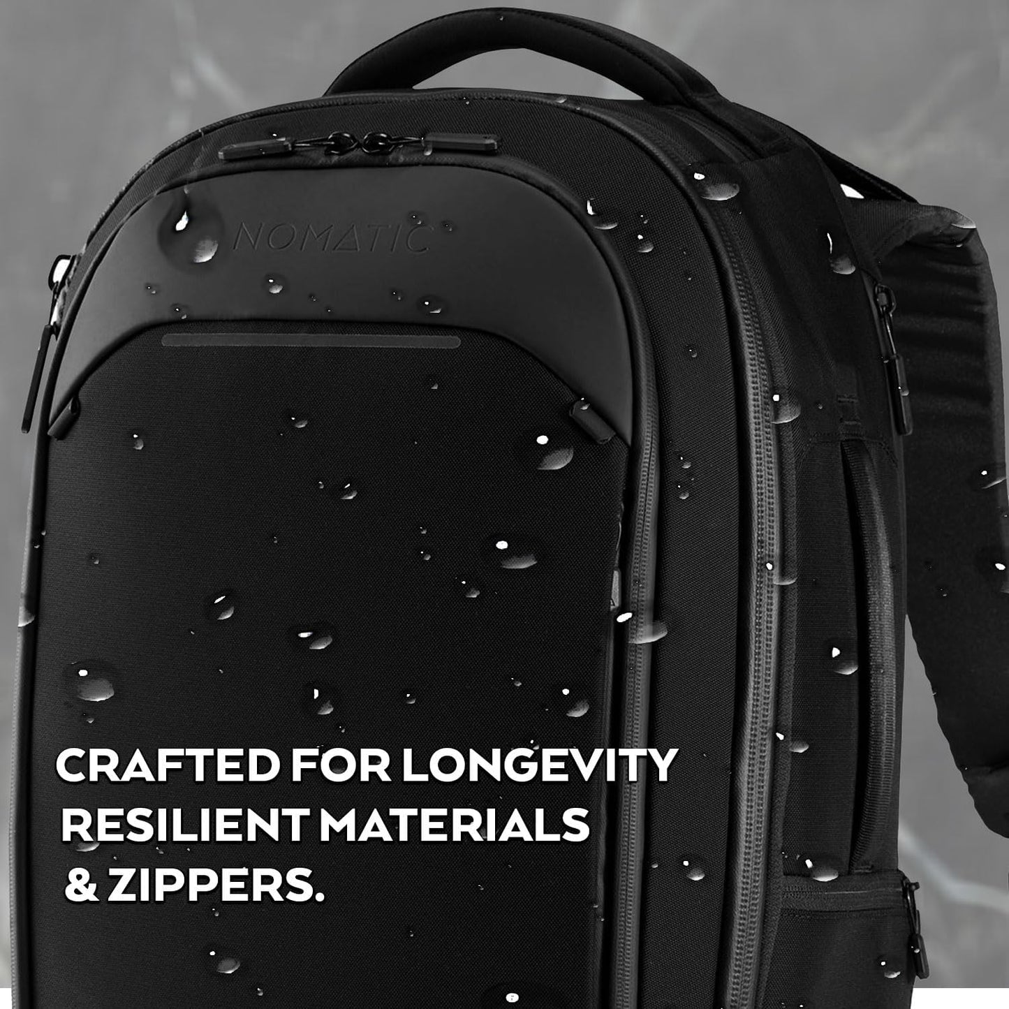 Navigator Travel Backpack - 32L Backpack with Laptop Compartment and 9L Built-In Expansion - Anti-Theft Carry-On Backpack for Travel - Water Resistant Travel Pack (Black)